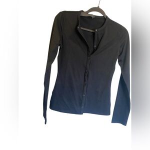 NWT Vuori halo snap cardigan BLACK HEATHER Size XS